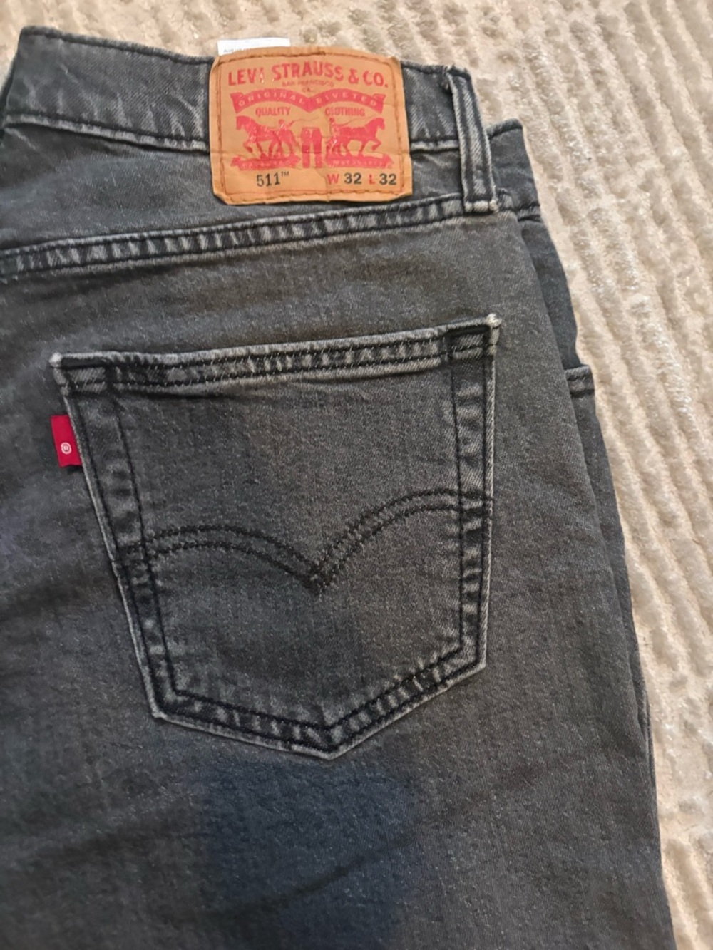 Levi's Men's 511 Slim Straight Jeans - Charcoal